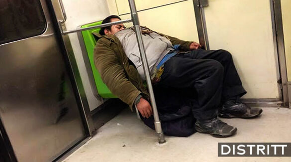 Multan a hombre por quedarse dormido en Metro de la CDMX
