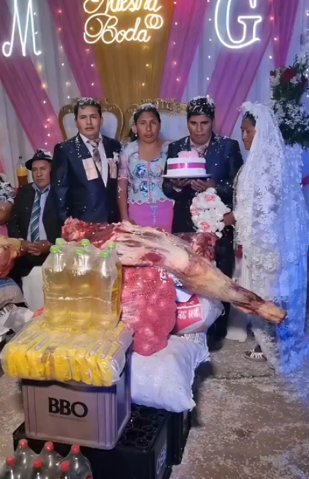 Padrino de boda regla piernas de res