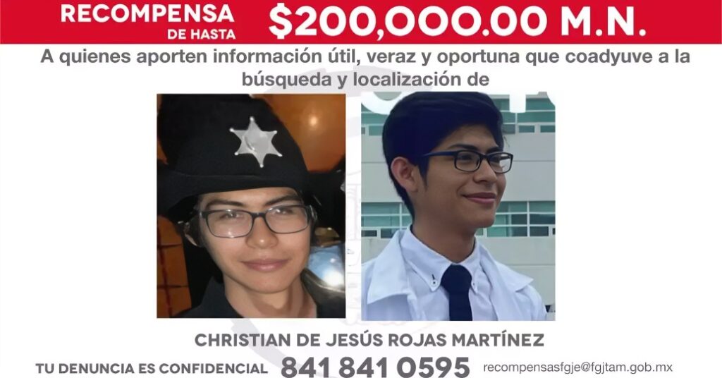 ¿De cuánto es la recompensa por el paradero de Christian N?