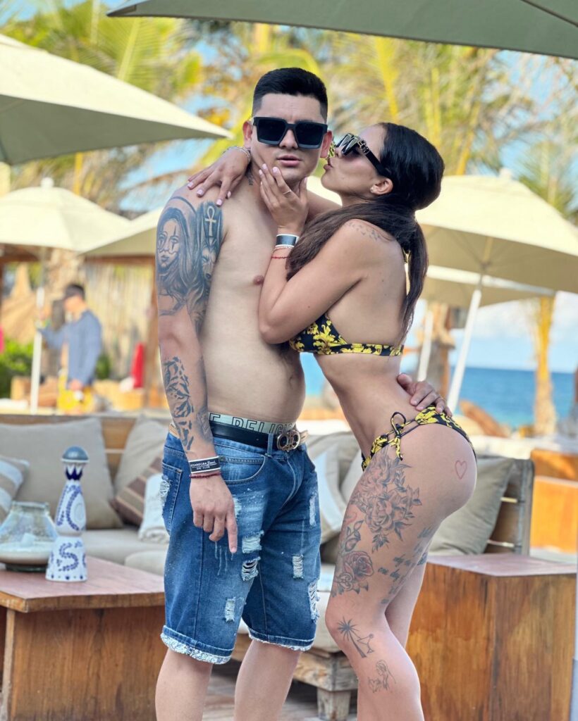 Jacky Ramírez con La Flaca