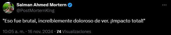 Reaccionan a peleador rompiéndose la pierna