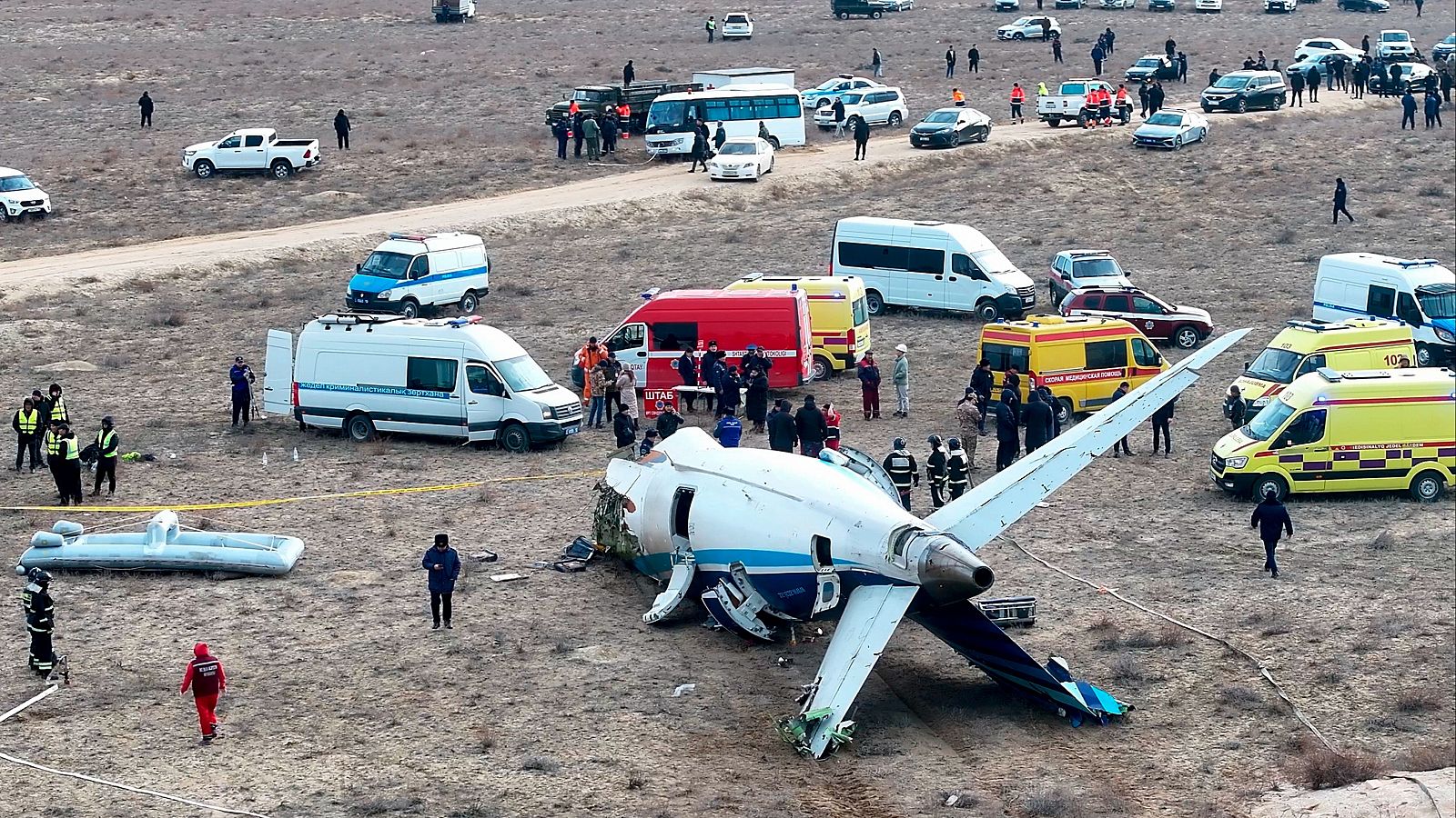 Así ocurrió desplome de avión en Kazajistán