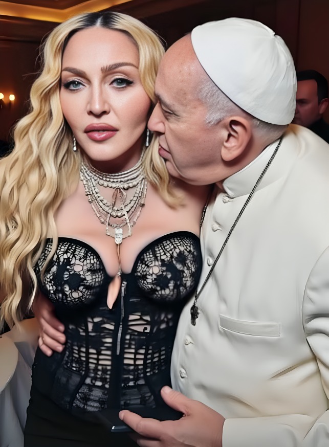 Fotos de Madonna y Papa Francisco causan polémica