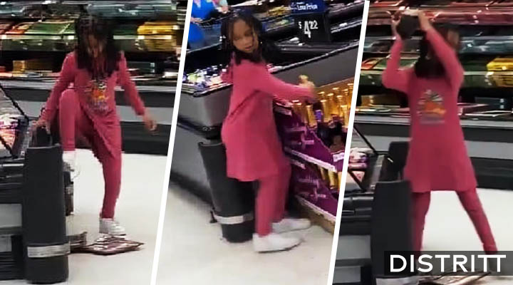 Niña hace fuerte berrinche en Walmart