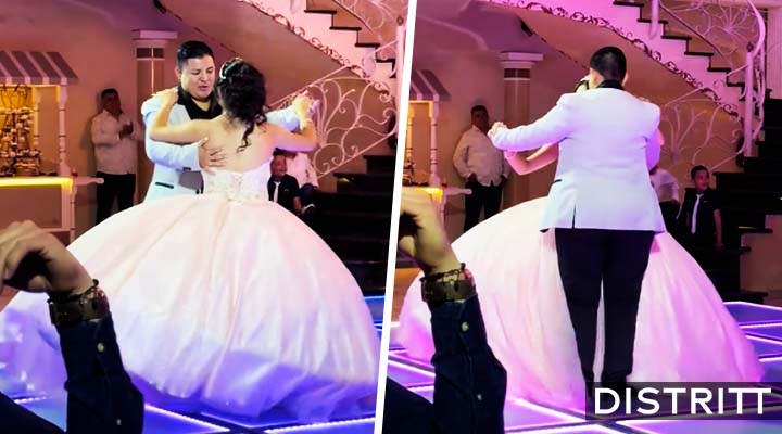 Quinceañera presume a la novia de su mamá |VIDEO