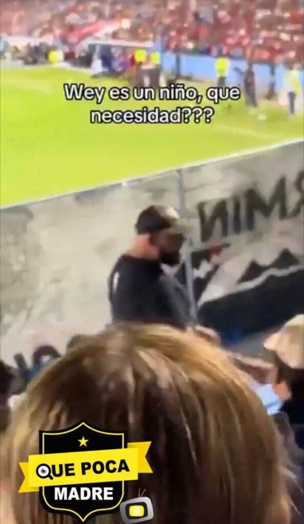 Aficionado de la Jaiba Brava amenaza a niño