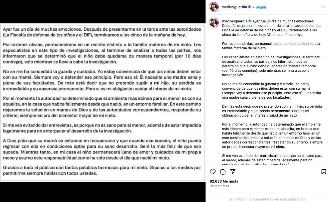 ¿Qué se sabe sobre caso de Imelda Tuñón y Maribel Guardia?