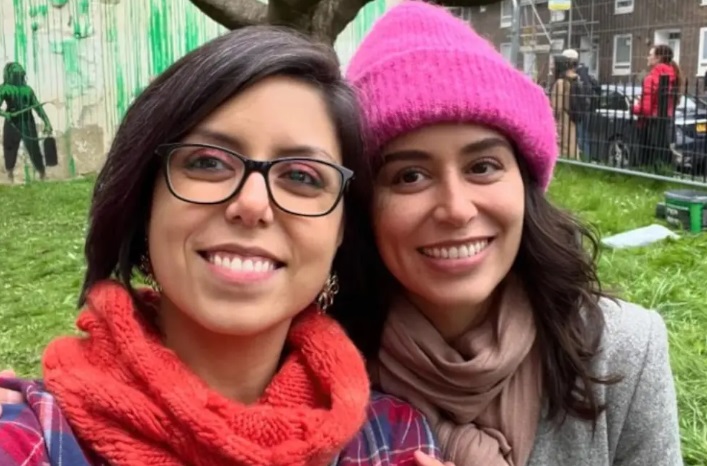 Elsa García y su hermana Laura García