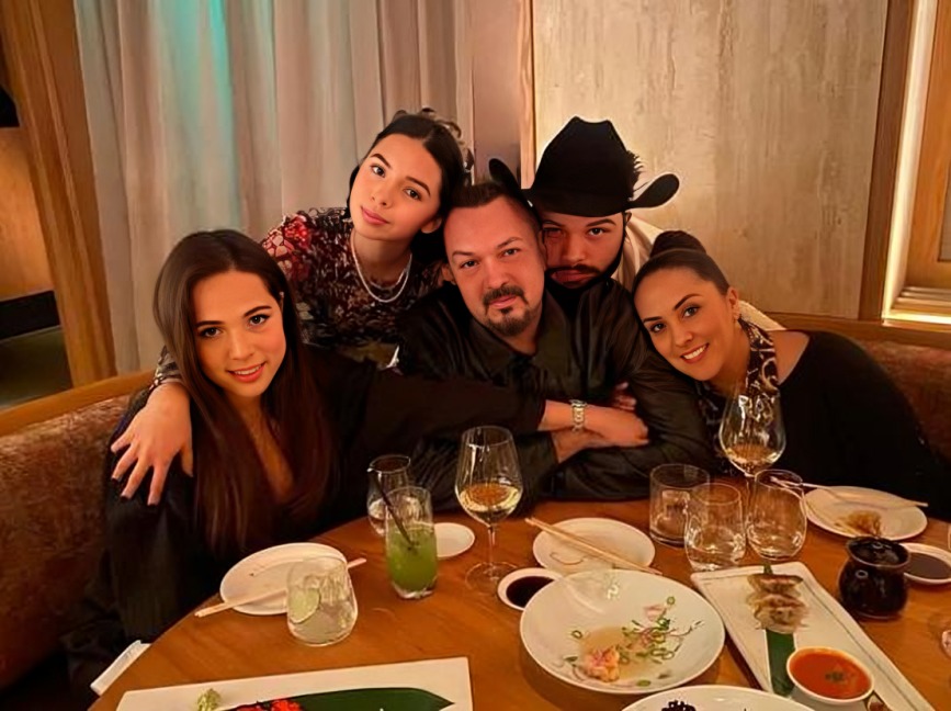 Integrantes de la familia Aguilar