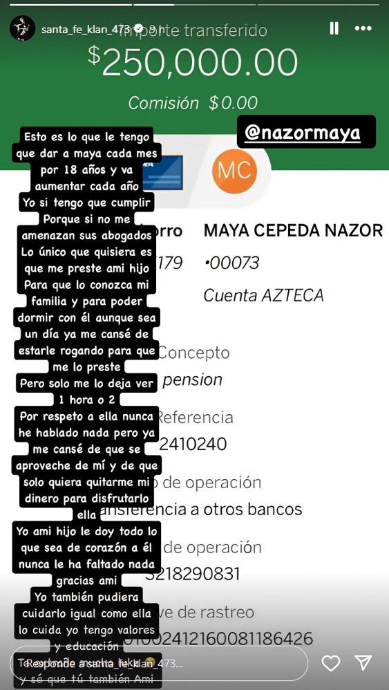 Santa Fe Klan y Maya Nazor pelean en redes