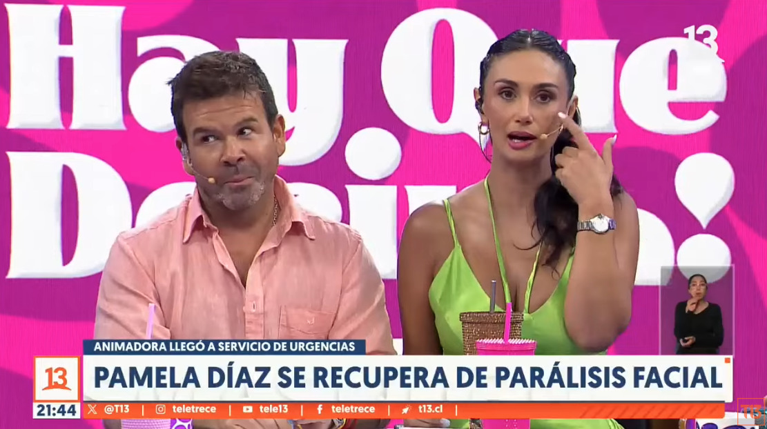 Conductora de televisión sufre parálisis facial en vivo