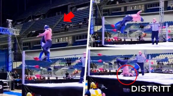 Misterius sufre fuerte caída en el ring; video viral