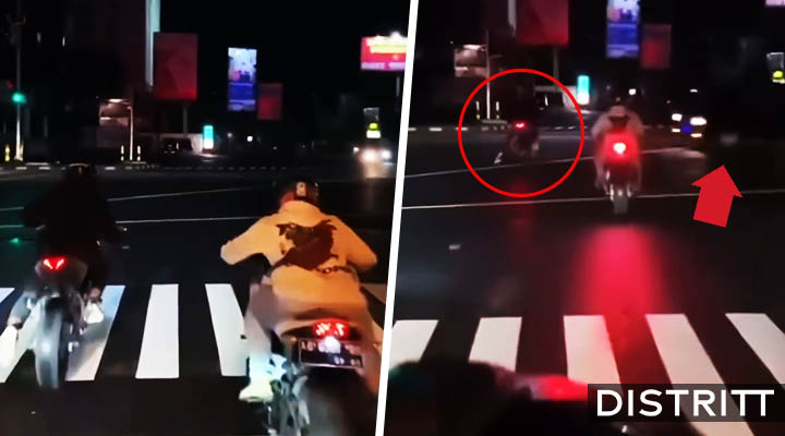 Auto embiste a motociclista