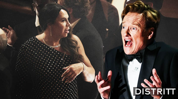 Conan O'Brien hace broma a Karla Sofía Gascón en los Oscar