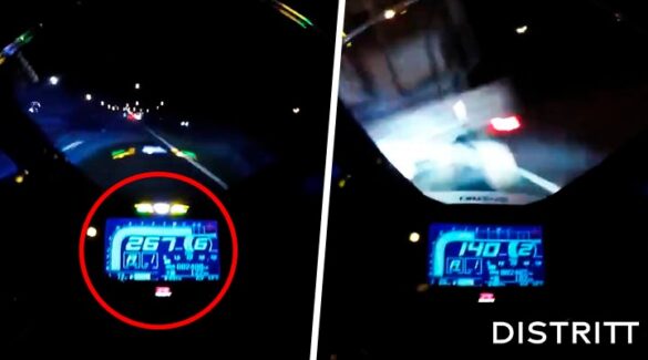 Hombre conduce su moto a 267 km por hora y choca