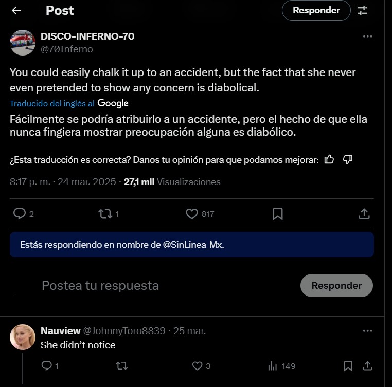 Reaccionan a mujer que rompió pierna a hombre