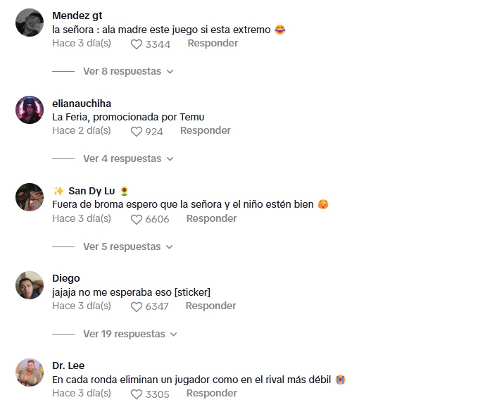 Reacciones sobre accidente en juego mecánico