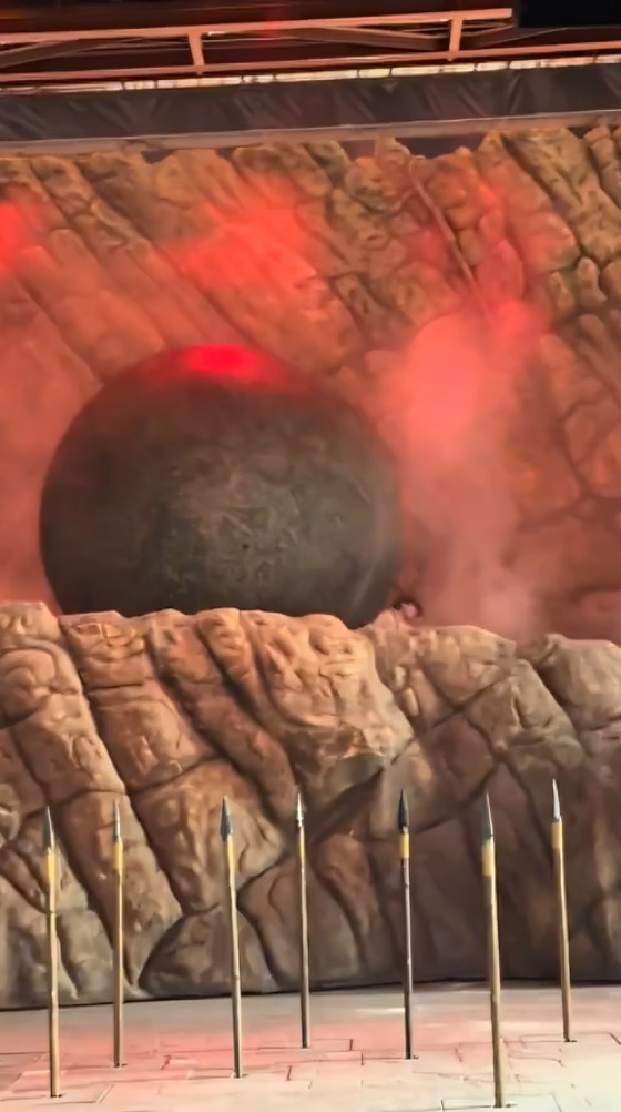 Actor interpretaba escena icónica cuando apareció roca gigante