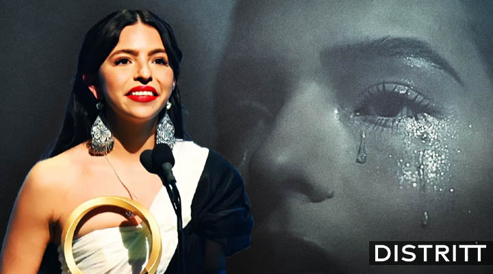 Ángela Aguilar llora durante entrega de Billboard |VIDEO