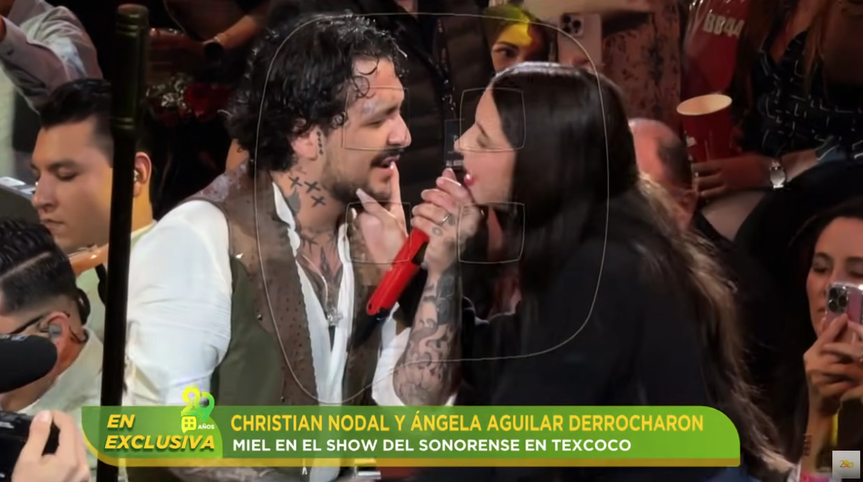 Christian Nodal explota contra hombres en pleno concierto