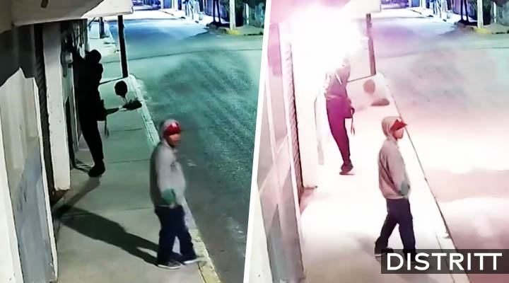 Edomex. Ladrón se electrocuta al robar cableado |VIDEO
