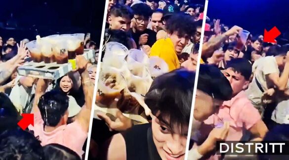 Molestan a vendedor de cervezas durante concierto |VIDEO