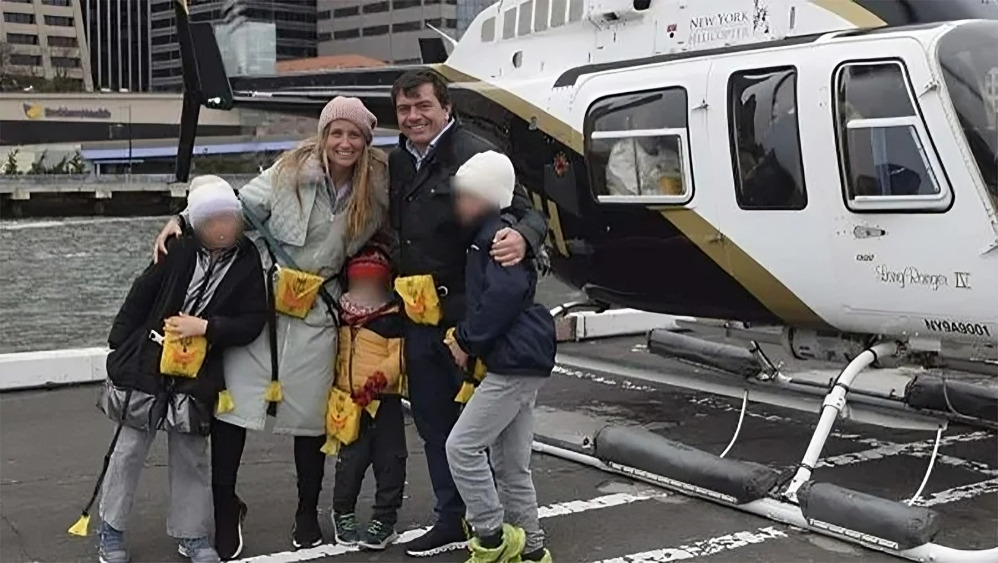 Difunden última fotografía de familia española