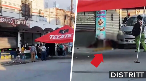 Abuelito asesina a su exesposa frente al Banco del Bienestar