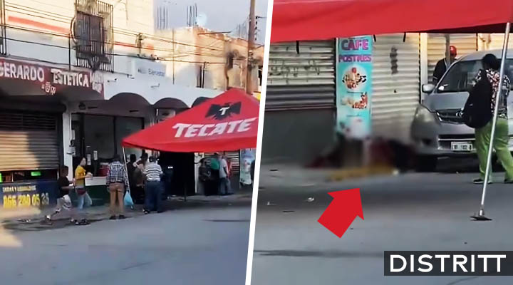 Abuelito asesina a su exesposa frente al Banco del Bienestar
