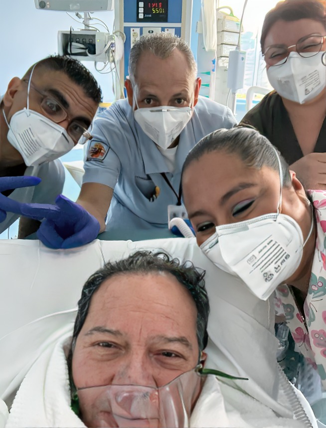 Coque Muñiz en el hospital