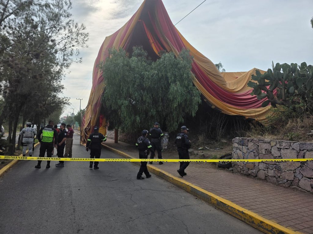 Edomex. Globo aerostático se desploma cerca de Teotihuacán