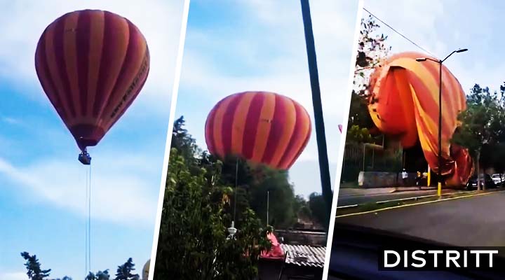 Edomex. Globo aerostático se desploma cerca de Teotihuacán