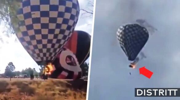 Globo aerostático se incendia en festival de Zacatecas | VIDEO