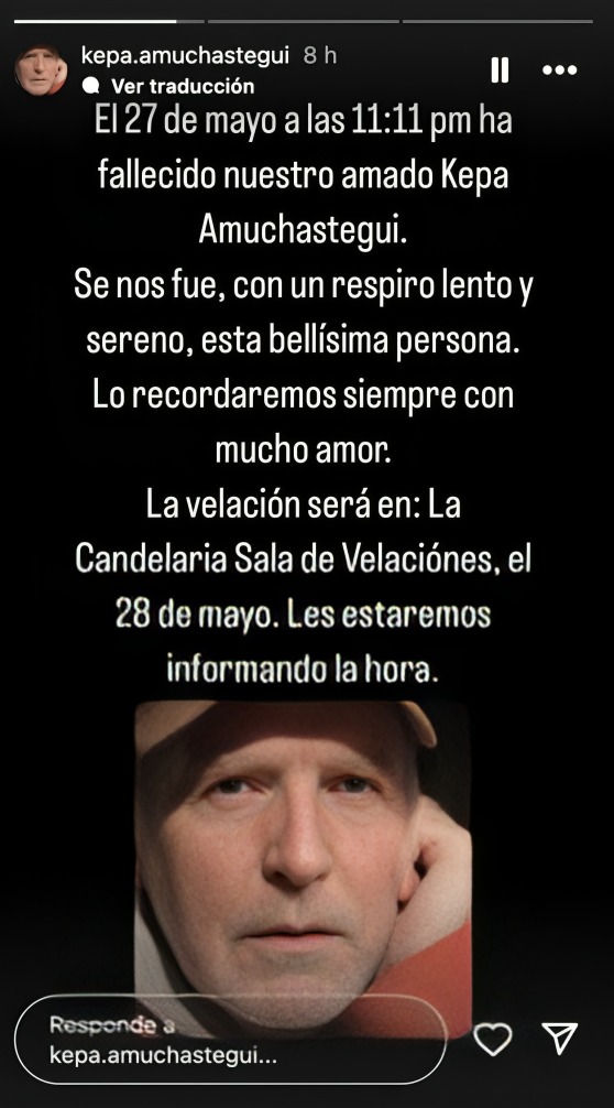 Kepa Amuchastegui fallecimiento