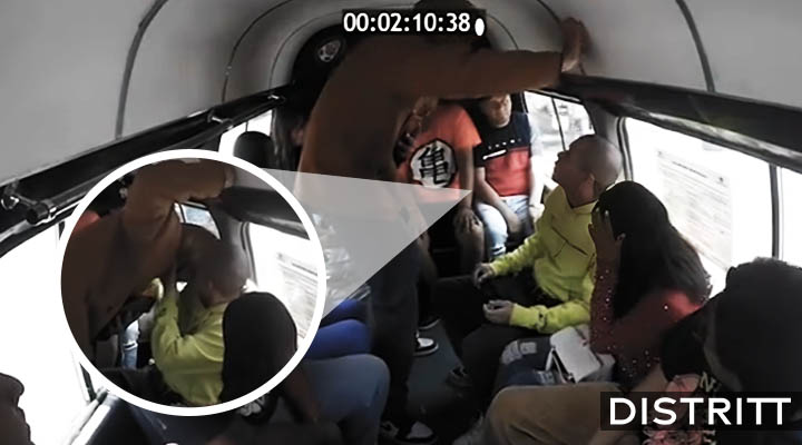 Ladrón asalta combi y besa en la boca a pasajero
