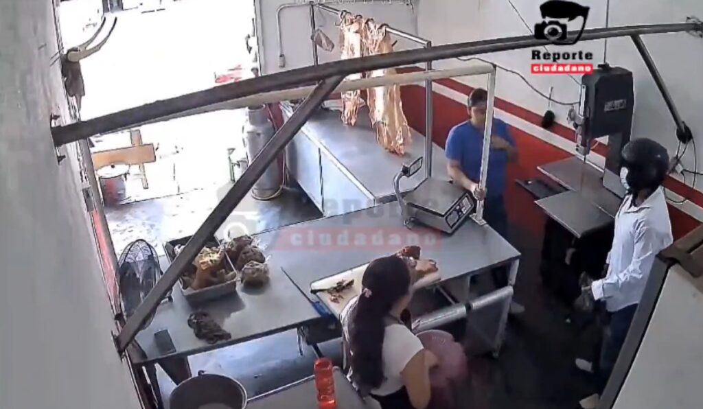 Ladrón intenta asaltar una carnicería