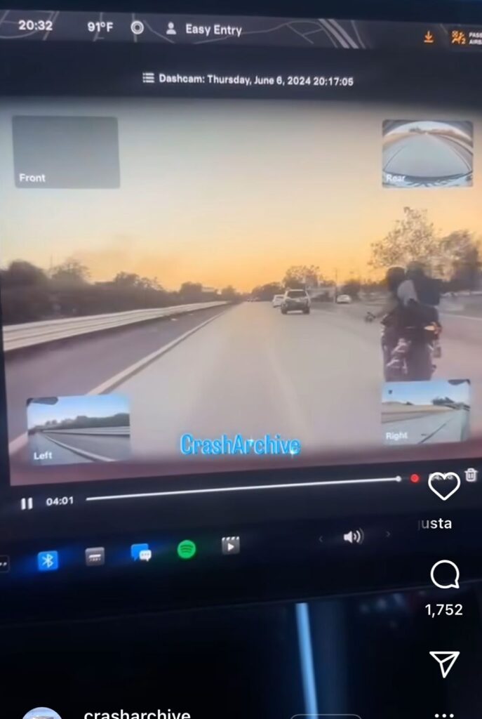 Motocilcista choca tras recalamar a conductor y choca