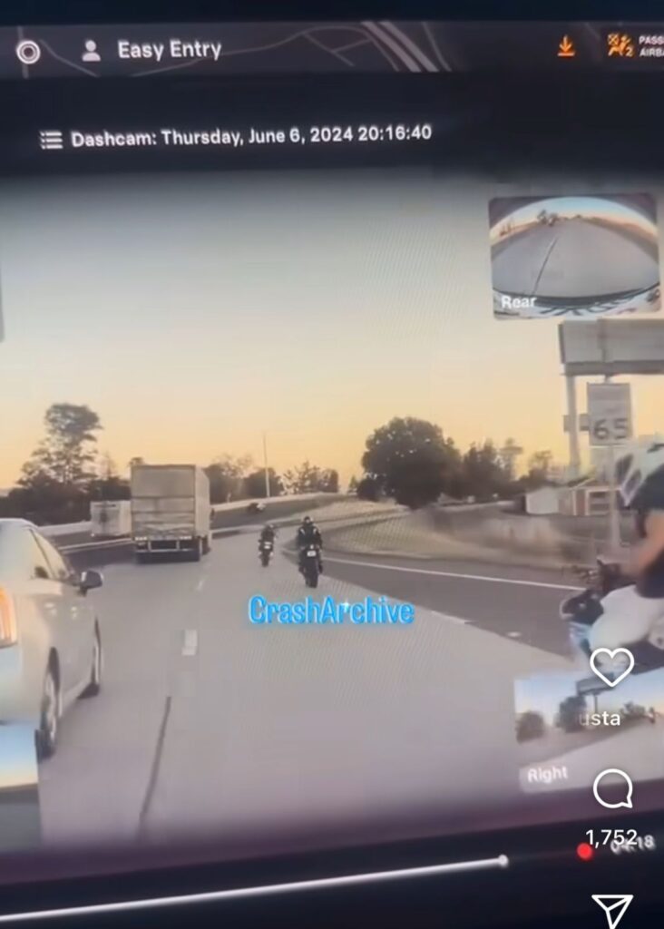 mOTOCICLISTA RECALAMA A CONDUCOTR Y EXPLORA