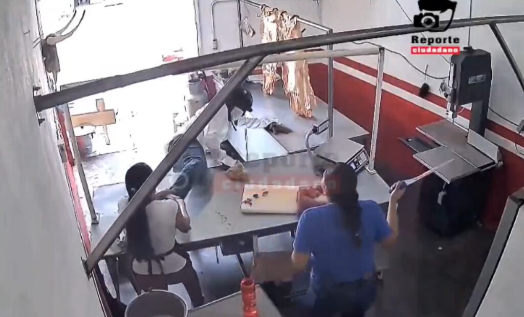 Mujeres se defienden de ladrón en carnicería