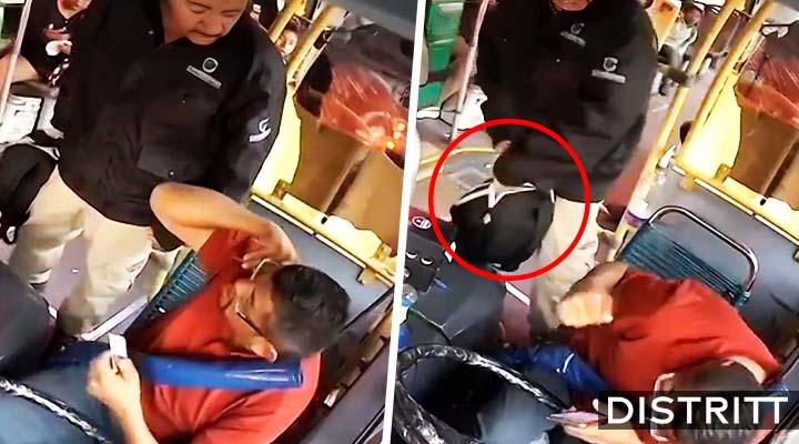 Pasajero golpea a chofer con termo y lo deja en coma |VIDEO