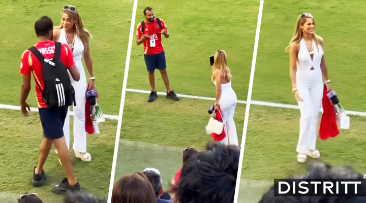 Aficionado pide a Inés Sainz le tome una foto |VIDEO
