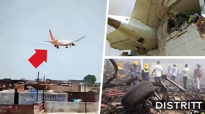 Así se estrelló avión de Air India tras despegue |VIDEOS