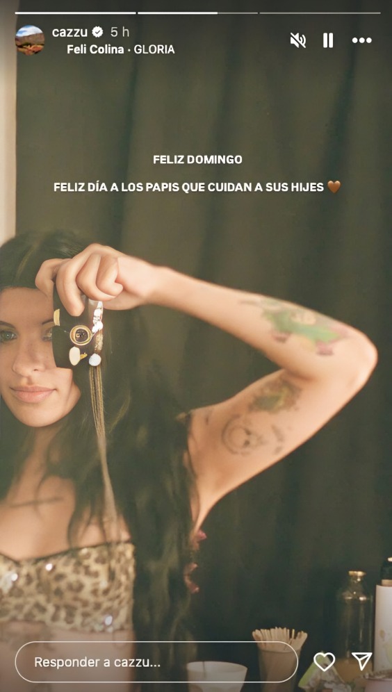 Cazzu festeja el Día del Padre sin Nodal