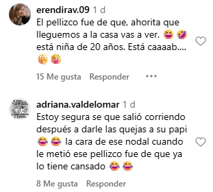 Reacciones sobre pellizco a Nodal
