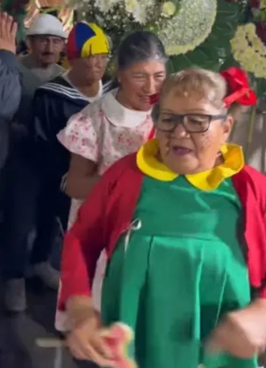Funeral con temática de El chavo del 8 se viraliza