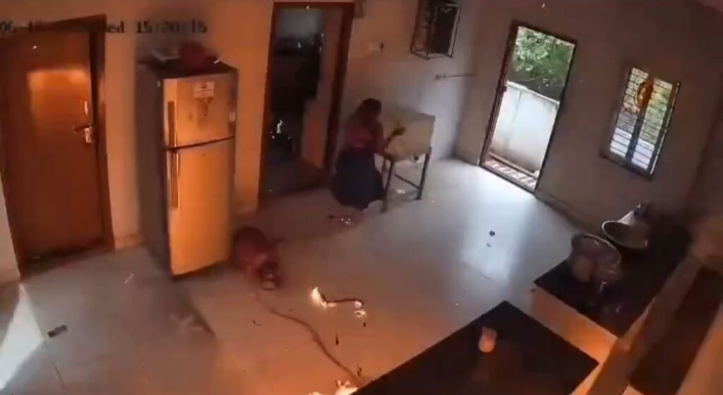 Fuga de gas estalla en una casa