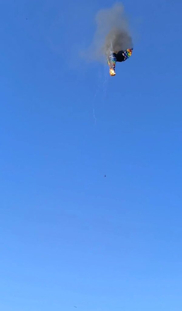 Globo aerostático se desploma en Brasil