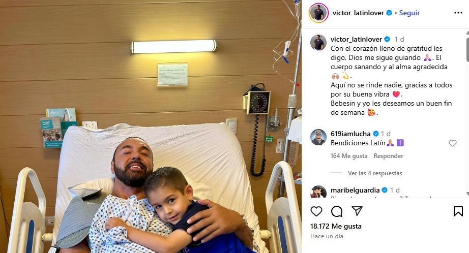 Latin Lover reaparece en el hospital