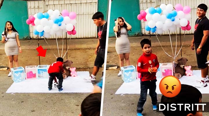 Niño arruina revelación de género |VIDEO