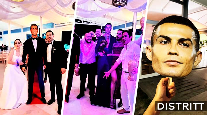 Novios hacen boda con temática de Cristiano Ronaldo
